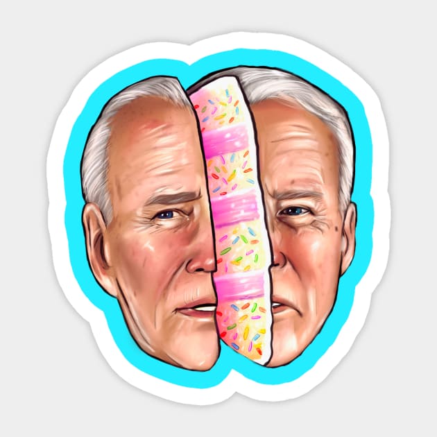 Joe Biden is cake Sticker by Amanda Excell